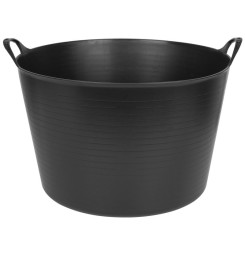Vedro Strend Pro Flexi, čierne, stavebné, s ušami, 51,5x39 cm, 55 lit.