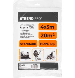 Fólia krycia Strend Pro Standard, maliarska, 4x5 m, 10µ, zakrývacia