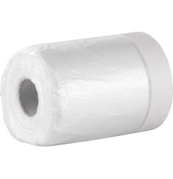 Fólia krycia Strend Pro, 550 mm, L-30 m, PE, maliarska, s maskovacou lepiacou páskou, zakrývacia na podlahu