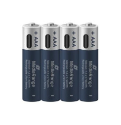 MEDIARANGE Batérie nabíjateľné AAA, USB-C, 4ks