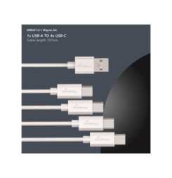 MEDIARANGE Batérie nabíjateľné AA, USB-C, 4ks
