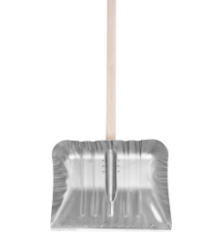 Odhrňovač KOVOS Alu, 490x370 mm, odhŕňač na sneh, lopata, drevená násada, ZMONTOVANÝ