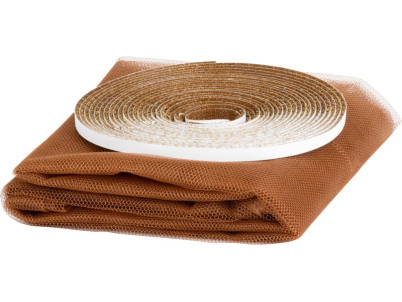 Sieť FlyScreen3 150x180 cm, proti hmyzu a komárom, na okno, hnedá PE Sieť FlyScreen3 150x180 cm, proti hmyzu a komárom, na okno, hnedá PE