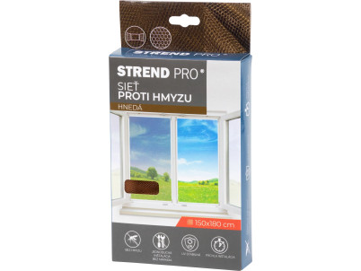 Sieť FlyScreen3 150x180 cm, proti hmyzu a komárom, na okno, hnedá PE Sieť FlyScreen3 150x180 cm, proti hmyzu a komárom, na okno, hnedá PE