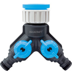 Rozbočovač AQUACRAFT® 550256, Premium, 2-way, Dual Y, záhradný, na hadicu