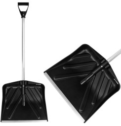 Odhrňovač ANSNOW P9, 435x390 mm, lopata na sneh, plast, odhŕňač, ALU násada, mix farieb, ZMONTOVANÝ