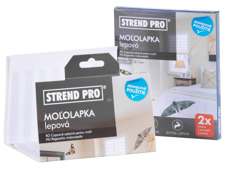 Moľolapka Strend Pro, lepová, 21x11 cm, bal. 2 ks