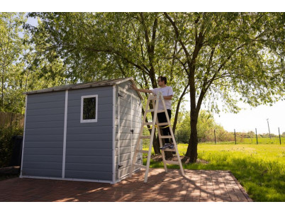 Rebrík Strend Pro, 6 priečkový, drevené štafle, 1,90 m, max. 150 kg