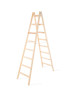 Dvojitý drevený rebrík Strend Pro s 8 priečkami sa vyznačuje pevnou a stabilnou konštrukciou, ktorá zaručuje bezpečnú prácu vo výške. Je vyrobený z impregnovaného borovicového dreva a obsahuje aj kovové pozinkované časti vysokej kvality. Oceľová reťaz zamedzuje rozovretiu rebríka. Výhodou je poistka pre bezpečnú a pohodlnú prepravu. Nosnosť je 150 kg. Vyrobené v EÚ.

