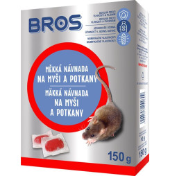Návnada Bros, na myši a potkany, mäkká, 150 g