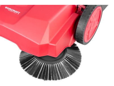 Zametací stroj Worcraft HPS-650, mechanická metla, s objemom 22 lit.