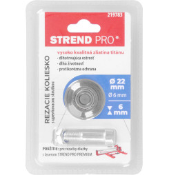 Koliesko Strend PRO PREMIUM WB218 (22x6x6 mm) náhradné, pre rezač dlažby, professional, heavy duty