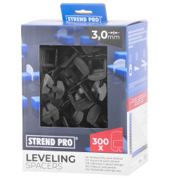 Medzerník Strend Pro LS230T, nivelačný, pod obklad, 3.0 mm, bal. 300 ks, plast čierny