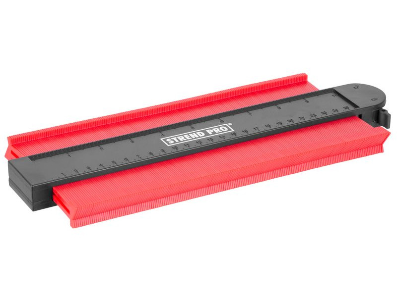 Šablóna na obkreslenie tvarov Strend Pro DG681, 250x130 mm, s uzamknutím vzoru a magnetom