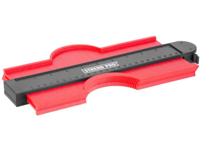 Šablóna na obkreslenie tvarov Strend Pro DG681, 250x130 mm, s uzamknutím vzoru a magnetom