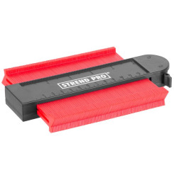 Šablóna na obkreslenie tvarov Strend Pro DG681, 125x130 mm, s uzamknutím vzoru a magnetom