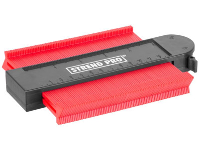 Šablóna na obkreslenie tvarov Strend Pro DG681, 125x130 mm, s uzamknutím vzoru a magnetom