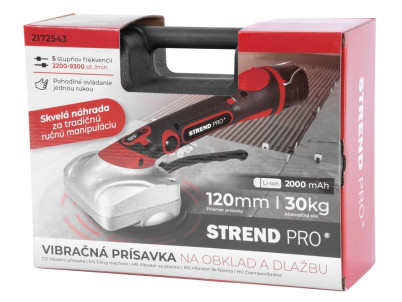 Prísavka Strend Pro, vibračná, na podlahu/dlažbu, max.30 kg,vibrátor