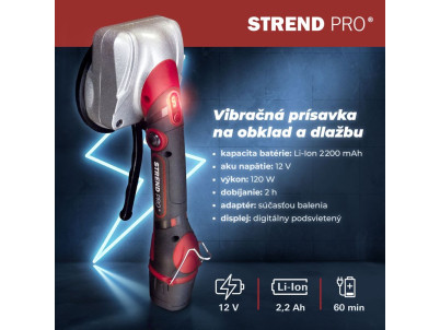 Prísavka Strend Pro, vibračná, na podlahu/dlažbu, max.30 kg,vibrátor