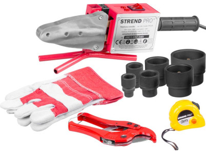 Zváračka Strend Pro PPR 63B, polyfúzna, 1500W, 20-63 mm, na plastové rúrky, 14 dielna