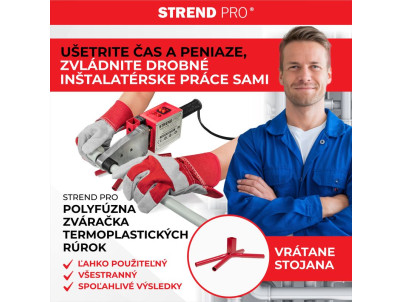 Zváračka Strend Pro PPR 63B, polyfúzna, 1500W, 20-63 mm, na plastové rúrky, 14 dielna