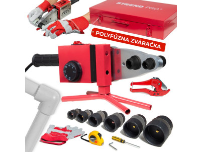Zváračka Strend Pro PPR 63B, polyfúzna, 1500W, 20-63 mm, na plastové rúrky, 14 dielna