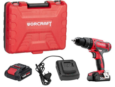 Skrutkovač Worcraft CD-20LiH, 20V, 2x Li-ion 2.0Ah, set