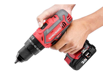 Skrutkovač Worcraft CD-20LiH, 20V, 2x Li-ion 2.0Ah, set