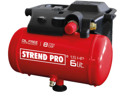 Kompresor Strend Pro BOF1506, bezolejový, 1,1 kW, 6 lit.