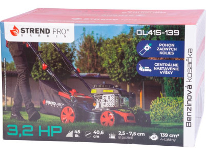 Kosačka Strend Pro QL41S-139, benzínová, 2,4 kW, záber 40,6 cm, s pojazdom, LONCIN