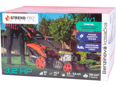 Kosačka Strend Pro QL46PD-139, benzínová, 2,4 kW, záber 46 cm, s pojazdom, LONCIN, s elektrickým štartovaním Kosačka Strend Pro QL46PD-139, benzínová, 2,4 kW, záber 46 cm, s pojazdom, LONCIN, s elektrickým štartovaním