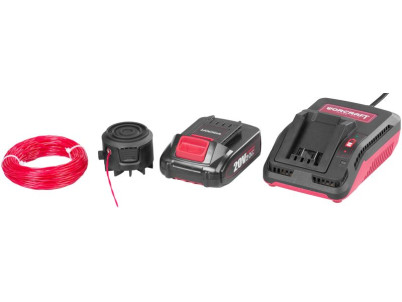 Vyžínač Worcraft CGT-S20LiSTA ShareSYS, 20V Li-ion, 24 cm, SET nylónová hlava, silón, akumulátor a nabíjačka