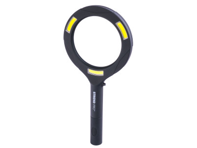 Lupa so svetlom Strend Pro 113x242x22 mm, 2xAA, LED 100 lm, 3x LED osvetlenie, na čítanie, Sellbox 15 ks