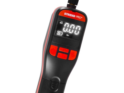 Kompresor Strend Pro K25, ručný, 150 psi, 10 bar, LED svetlo, akumulátorová pumpička
