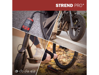 Kompresor Strend Pro K25, ručný, 150 psi, 10 bar, LED svetlo, akumulátorová pumpička