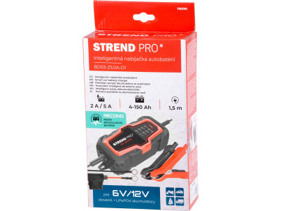 Nabíjačka Strend Pro BD03-Z5.0A-D1, 85W, 5A, 6V/12V, IP65, LED, na autobatérie