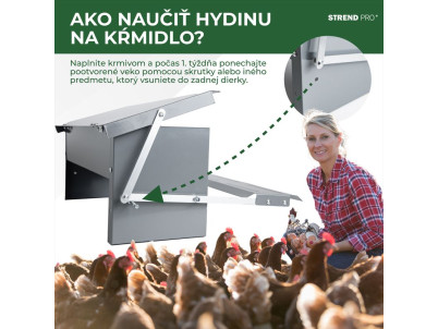 Kŕmitko Strend Pro, pre hydinu, automatické, nášľapné, max. 5 kg