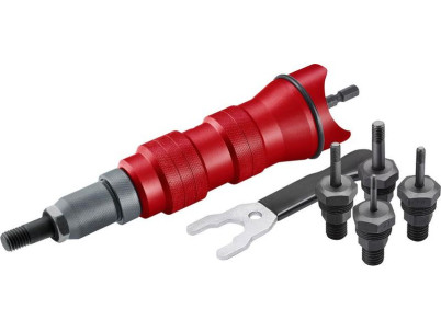 Nadstavec na vŕtačku Strend Pro Premium, 1/4", M3 - M10, nitovací, pre maticové nity, v kufri Nadstavec na vŕtačku Strend Pro Premium, 1/4", M3 - M10, nitovací, pre maticové nity, v kufri