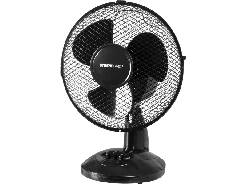 Ventilátor Strend Pro, stolový, čierny, 34 cm, 25 W