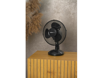 Ventilátor Strend Pro, stolový, čierny, 34 cm, 25 W