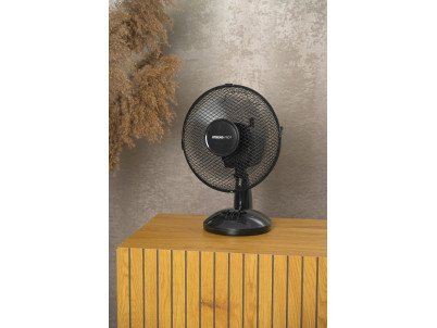 Ventilátor Strend Pro, stolový, čierny, 34 cm, 25 W