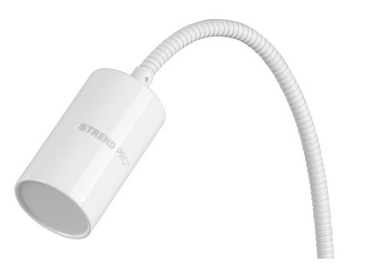 Lampa Strend Pro, stolná, s klipsou na uchytenie, Alu, biela, USB, 41 cm