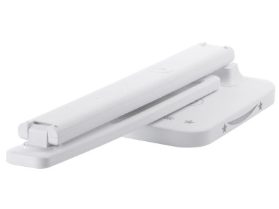 Lampa Strend Pro, stolná, LED, bezdrôtové nabíjanie, voľba intenzity svetla, s displejom, hodiny, budík, teplomer, 4 W, biela