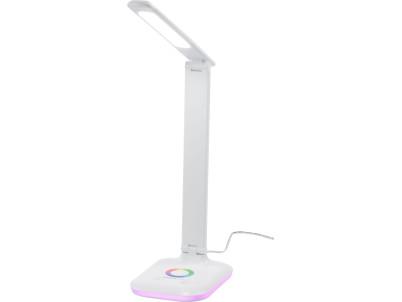 Lampa Strend Pro, stolná, dotykové ovládanie, stmievanie, RGB, podsvietený podstavec, 4 W, biela