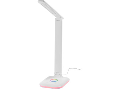 Lampa Strend Pro, stolná, dotykové ovládanie, stmievanie, RGB, podsvietený podstavec, 4 W, biela