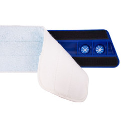 Mop Cleonix na suchý zips, Microfiber, na podlahy, s násadou