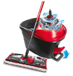 Súprava upratovacia Vileda Ultramax TURBO mop+vedro + handrička Actifibre Soft