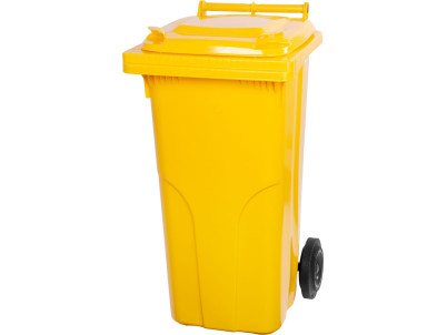 Nádoba Europlast 120 lit., plast, žltá 1018, HDPE, popolnica na odpad