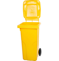 Nádoba Europlast 120 lit., plast, žltá 1018, HDPE, popolnica na odpad