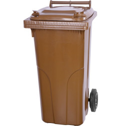Nádoba Europlast 240 lit., plast, hnedá, popolnica na odpad
